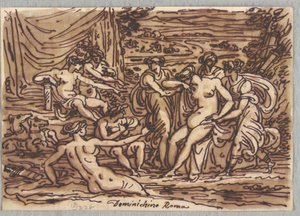 Diana i Callisto, według Domenichino autorstwa Felice Giani