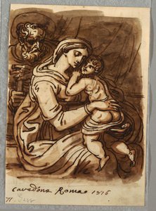 Madonna z Dzieciątkiem ze św. Józefem autorstwa Felice Giani