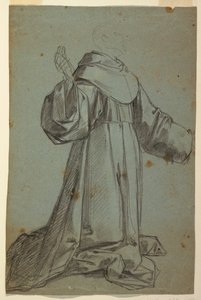 Arkusz ze szkicem mnicha autorstwa Felice Giani