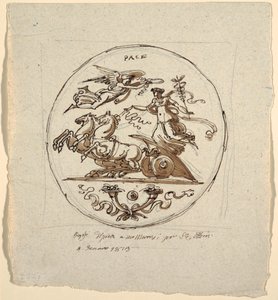 Triumf pokoju, Roundel, dla willi Aldini w Montmorency autorstwa Felice Giani
