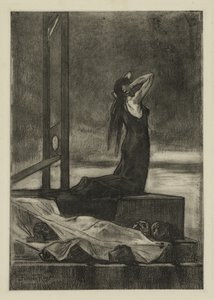 Kara śmierci: Ból śmierci (Todesstrafe: La peine de mort) autorstwa Félicien Rops