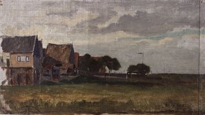 Krajobraz w Szwecji autorstwa Félicien Rops