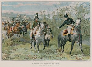 Napoleon i Aleksander w Erfurcie