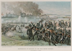 Ponowne pojawienie się Napoleona na polu przed Ratisbon autorstwa Felicien baron de Myrbach Rheinfeld