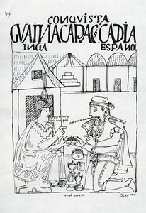 Inca pyta Hiszpana, co je, odpowiada „Złoto” (drzewo)