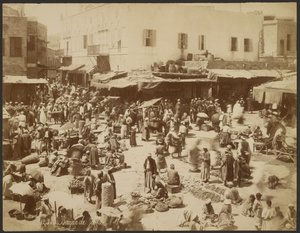 Bazar w Jafie autorstwa Félix Bonfils
