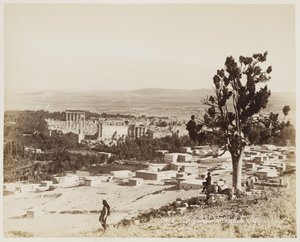 Widok ogólny Baalbeku, Syria #438 autorstwa Félix Bonfils