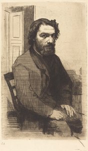 Alfons Legros autorstwa Felix Bracquemond
