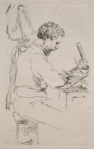 Charles Kean, 1871. autorstwa Felix Bracquemond