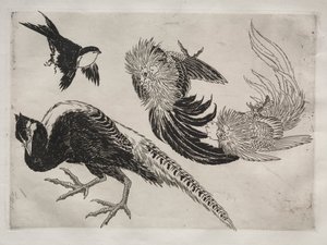 Serwis obiadowy Serwis Rousseau: Bażanty i ptaszek nr. 18, 1866.
