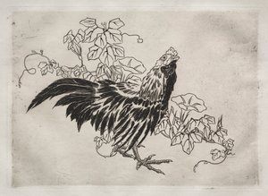 Serwis obiadowy Serwis Rousseau: Kogut i chwały poranne nr. 25, 1866. autorstwa Felix Bracquemond