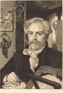 Edmond de Goncourt autorstwa Felix Bracquemond