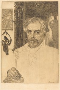 Edmond de Goncourt autorstwa Felix Bracquemond