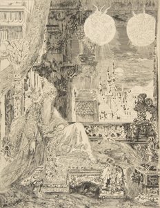 Sen mieszkańca mogołów, 1886. autorstwa Felix Bracquemond
