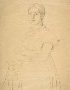 Madame Granger, według Ingresa, 1867. autorstwa Felix Bracquemond