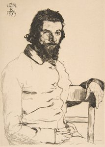 Portret Karola Meryona, 1853. autorstwa Felix Bracquemond