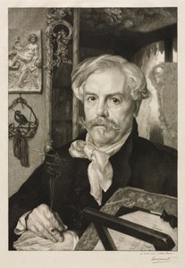 Portret Edmonda de Goncourt autorstwa Felix Bracquemond