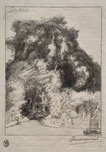 Ogród Karczmy w Dulwich, ok. 1930 r. 1870. autorstwa Felix Bracquemond