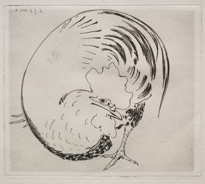 Wysoka służba: Kogut autorstwa Felix Bracquemond