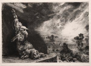 Duży królik autorstwa Felix Bracquemond