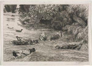 Znak zapytania, c. 1865. autorstwa Felix Bracquemond