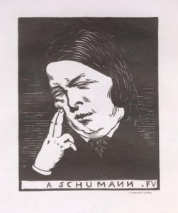 A Schumann autorstwa Felix Edouard Vallotton