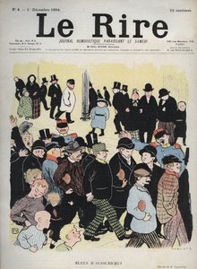 Okładka gazety „Le Rire”, nr 4, 1 grudnia 1894: Blues of Today – rysunek Felixa Vallottona autorstwa Felix Edouard Vallotton