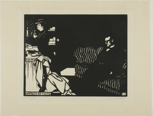 Przygotowanie do wizyty, płyta ósma z Intimacy autorstwa Felix Edouard Vallotton