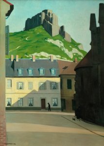 Chateau Gaillard i Place des Andelys autorstwa Felix Edouard Vallotton