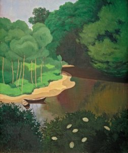 Dordogne w Carennac autorstwa Felix Edouard Vallotton