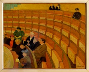 La troisieme galerie au Theatre du Chatelet - Trzecia galeria w Theatre du Chatelet ... (obraz na płótnie) autorstwa Felix Edouard Vallotton