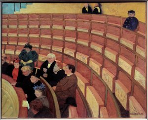 Trzecia galeria w Theatre du Chatelet Obraz Felixa Vallottona (1865-1925) (ec.suiss.) 1895 nd. 0,49x0,61 m Paryż, musee d