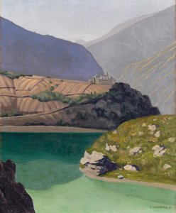 Jezioro Geronde, Sierre, 1919 autorstwa Felix Edouard Vallotton