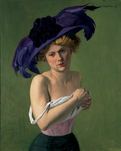 Fioletowy kapelusz, 1907