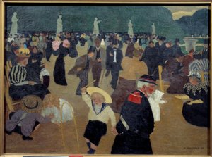 Le jardin du Luxembourg Obraz Felixa Vallottona (1865-1925) autorstwa Felix Edouard Vallotton
