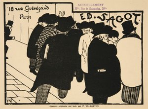 Les Amateurs d?Estampes, wyd. 1892 autorstwa Felix Edouard Vallotton