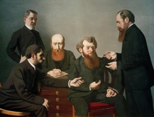 Pięciu malarzy autorstwa Felix Edouard Vallotton