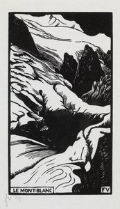 Mont Blanc, 1892 autorstwa Felix Edouard Vallotton
