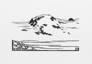 Monte Rosa, 1892 autorstwa Felix Edouard Vallotton