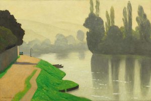 Poranna mgła w Andelys, 1917. autorstwa Felix Edouard Vallotton