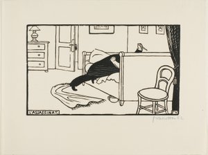 Morderca autorstwa Felix Edouard Vallotton