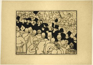 Paradowanie ulicami w jednym pliku autorstwa Felix Edouard Vallotton