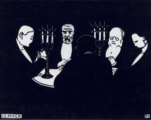 Poker, 1896 autorstwa Felix Edouard Vallotton