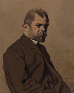 Portret Ambroise Vollarda 1865-1939, 1902. autorstwa Felix Edouard Vallotton