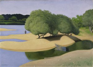 Ławice nad Loire Des Sables nad brzegami Loary, 1923. autorstwa Felix Edouard Vallotton