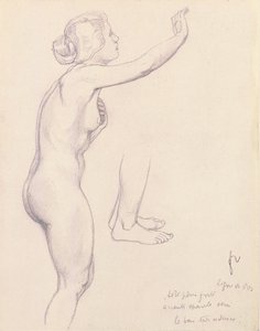 Studium dla Perseusza i Andromedy, 1918 autorstwa Felix Edouard Vallotton