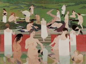Kąpiel: letni wieczór Kąpiel w letni wieczór, 1892-1893 autorstwa Felix Edouard Vallotton