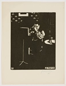 Kornet z serii „Instrumenty muzyczne”, 1896-97 autorstwa Felix Edouard Vallotton