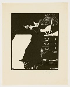 Flet z serii „Instrumenty muzyczne”, 1896-97 autorstwa Felix Edouard Vallotton