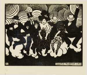 Szczęśliwa Dzielnica Łacińska autorstwa Felix Edouard Vallotton